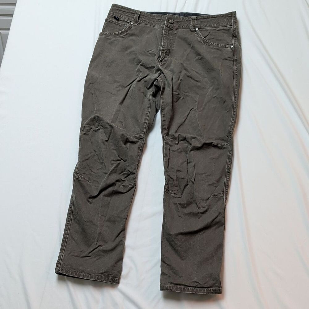 Kuhl Rydr Men's Cargo Pants in Olive Green with Relaxed Fit  36 x 32